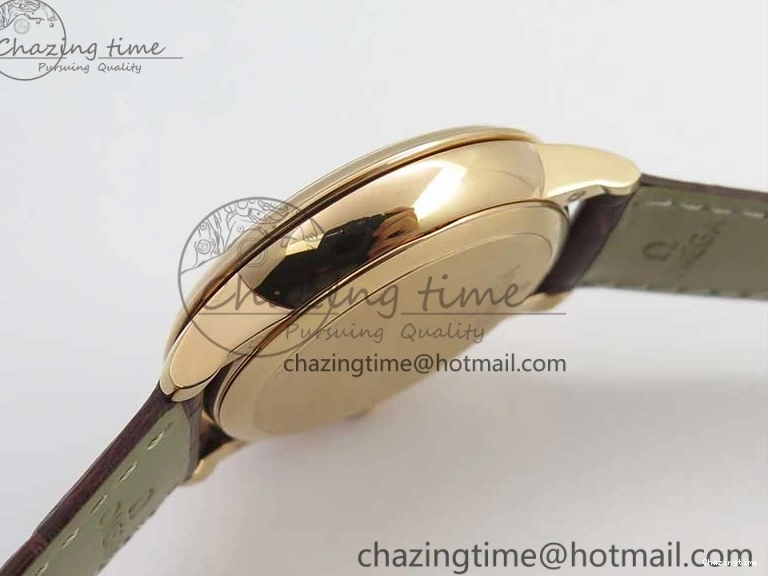 0125 De Ville Prestige Real PR RG ZF 1:1 Best Edition White Dial on Brown Leather Strap MIYOTA HighPerformance 7939